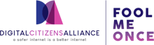 Digital Citizens Alliance: Fool Me Once On Scroll Mobile Logo